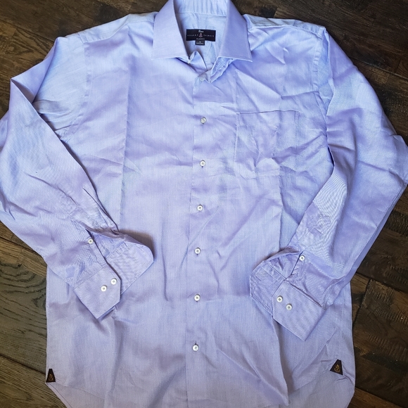 ROBERT TALBOTT MENS LONG SLEEVE DRESS SHIRT SIZE LARGE - Picture 3 of 6
